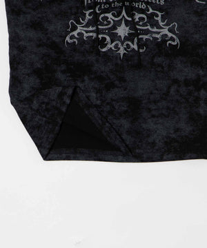 ゴシックアイコンレースアップTシャツ
