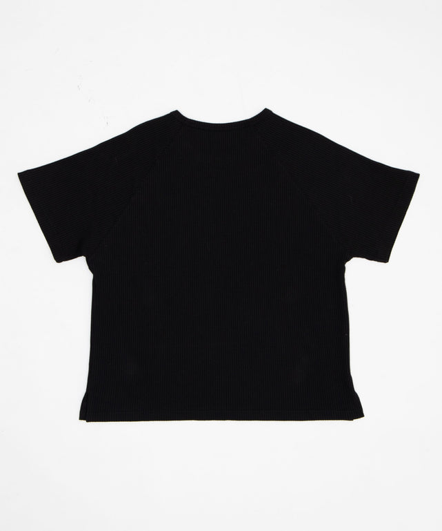 メタルボタンイレギュラーヘンリーTシャツ