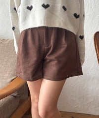 フェイクスウェードショートパンツ