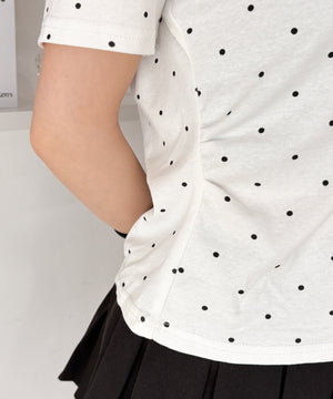 ダブルリボンドットTシャツ