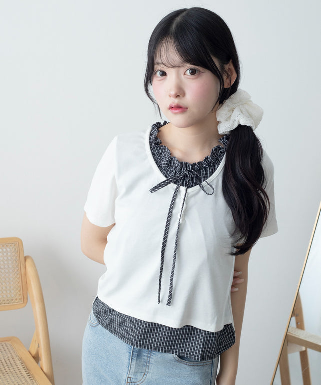 ホワイト モデル：155cm F着用