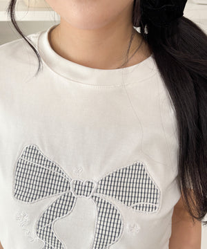 フリルヘムパッチワークTシャツ