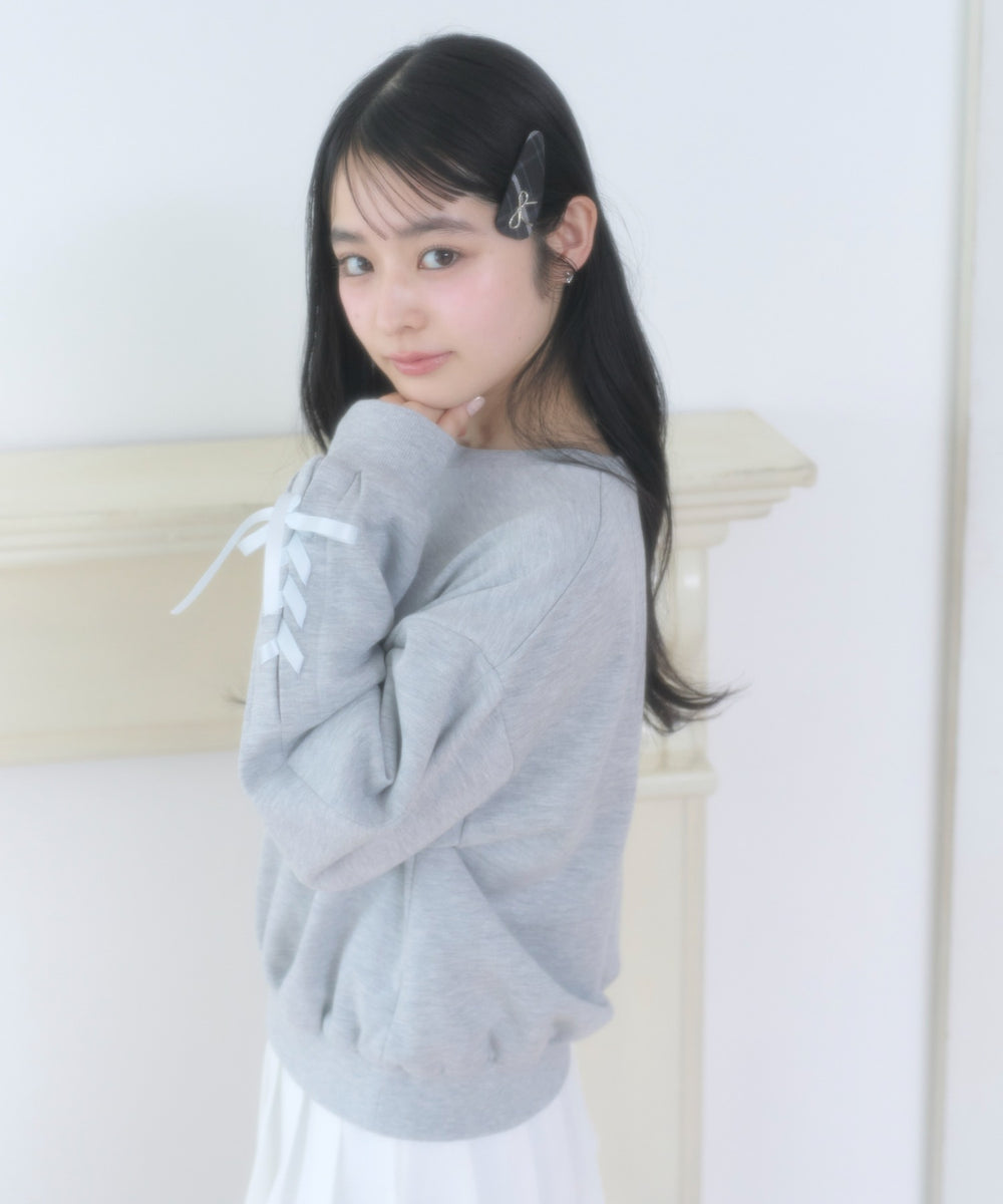杢グレー モデル：160cm F着用