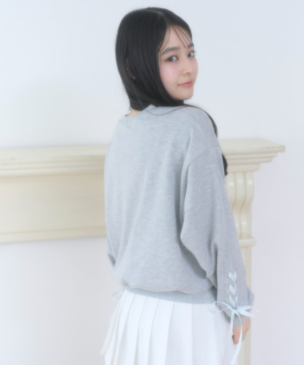 杢グレー モデル：160cm F着用