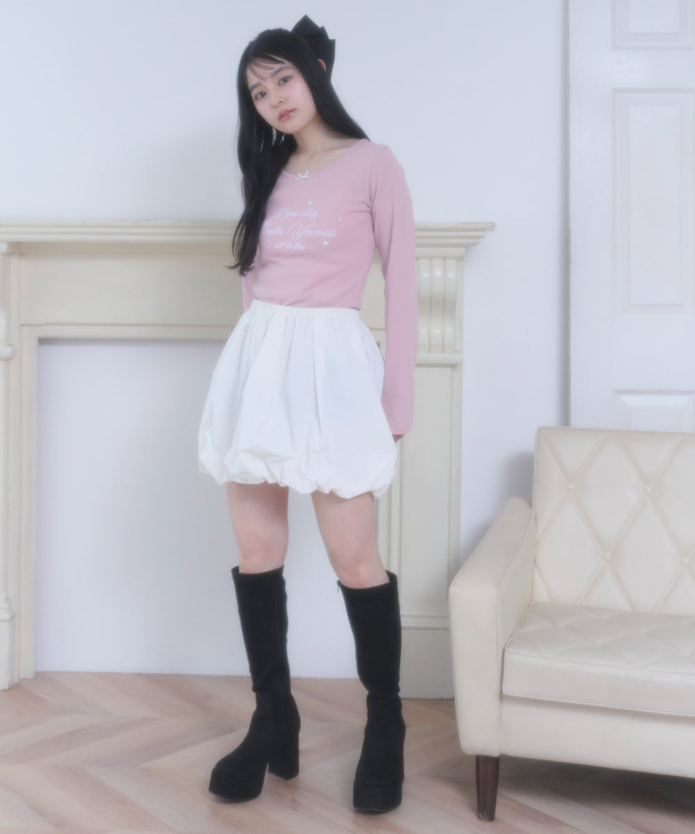 ピンク モデル：160cm F着用