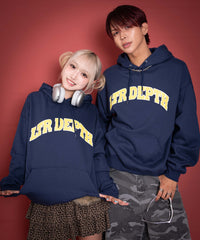 裏起毛カレッジプルパーカー