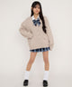 ベージュ　モデル：155cm F着用