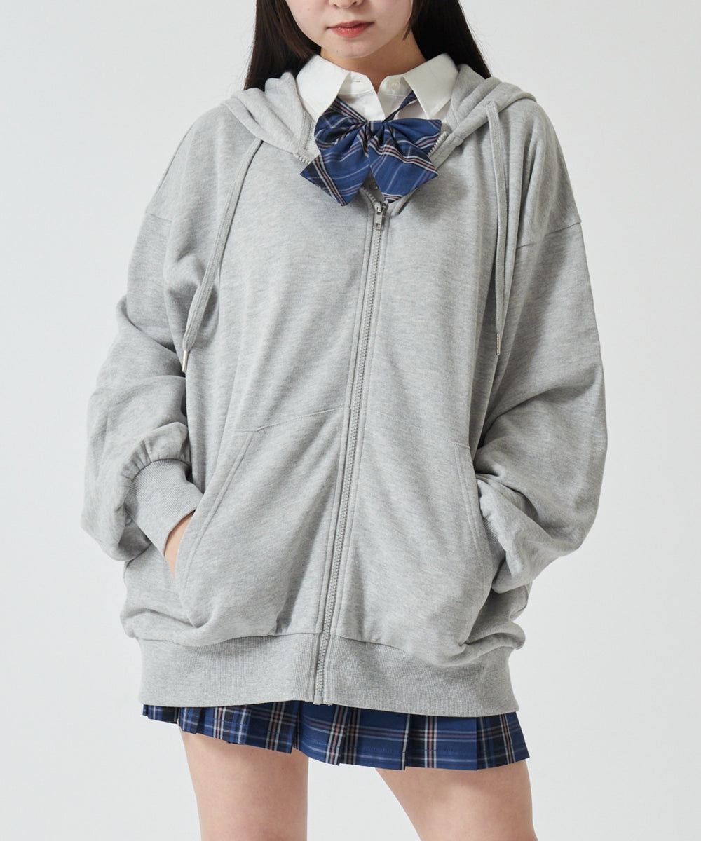 杢グレー モデル:160cm F着用