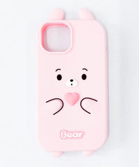 ハートベアiphoneケース（ピンク）