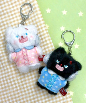 まだねむい怒りねこぬいぐるみキーホルダー