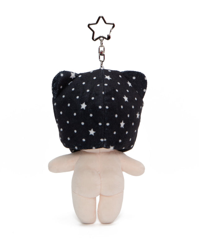 ぬいキーホルダー付きアニマルキャップ12cm