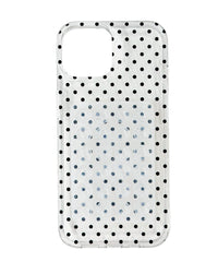 ラメ吸盤付きクリアドットiphoneケース(クリア)