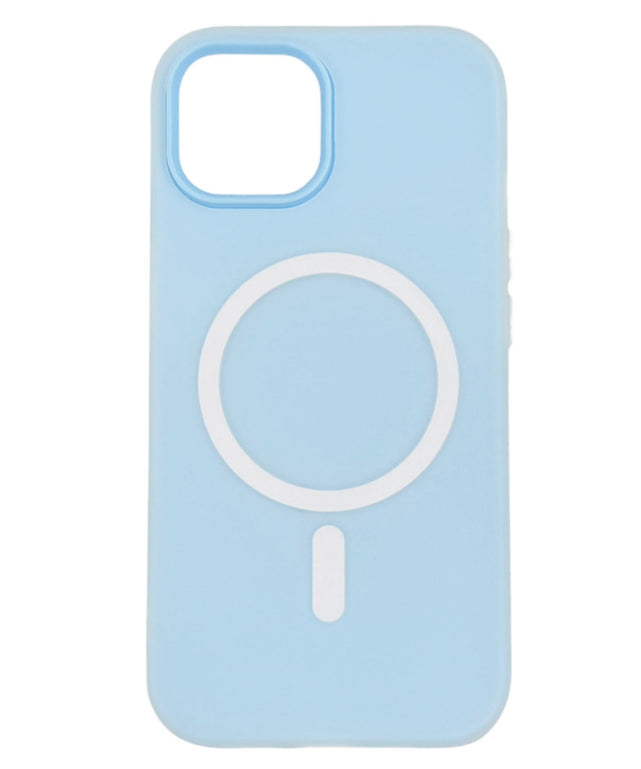 パステルmagsafeiphoneケース(ブルー)/柄1:iphone15