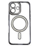 ビジューカラーmagsafeiphoneケース(ブラック)/柄2:iphone16