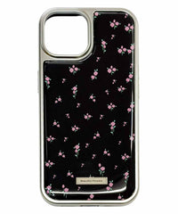 ベイビーフラワーiphoneケース(ブラック)