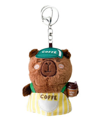 店員カピバラぬいぐるみキーホルダー