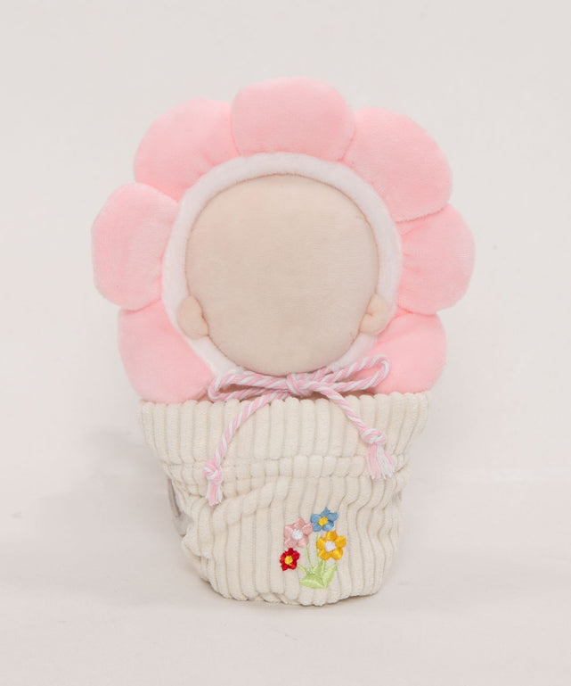 ぬい満開フラワーポット15cm/Lピンク