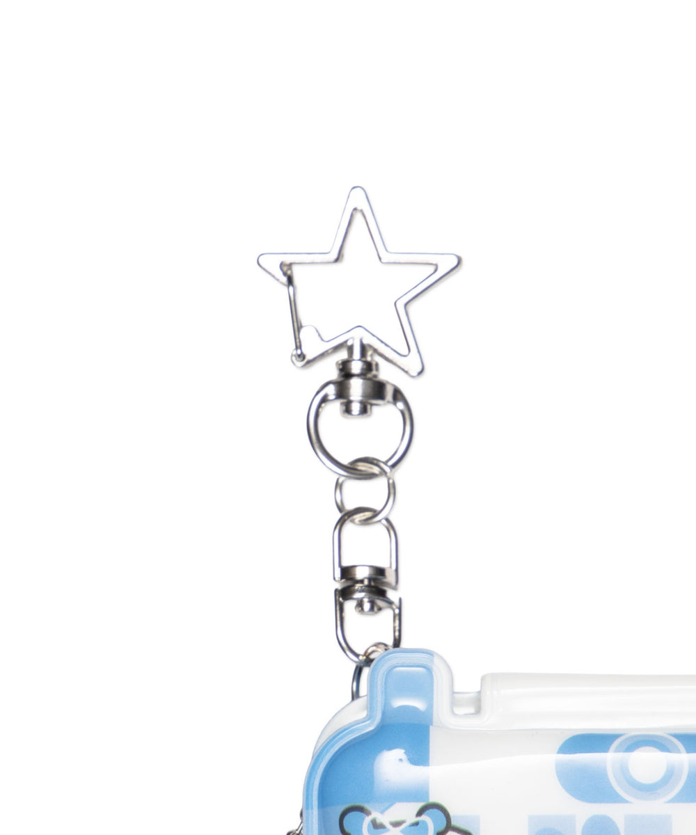 チャーム付きゆるアニマルガラケーカードホルダーキーホルダー