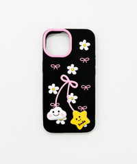 ゆらゆらiphoneケース（ブラックスター）