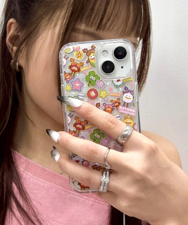 アソートモンスターiphoneケース/柄1(iPhone15)