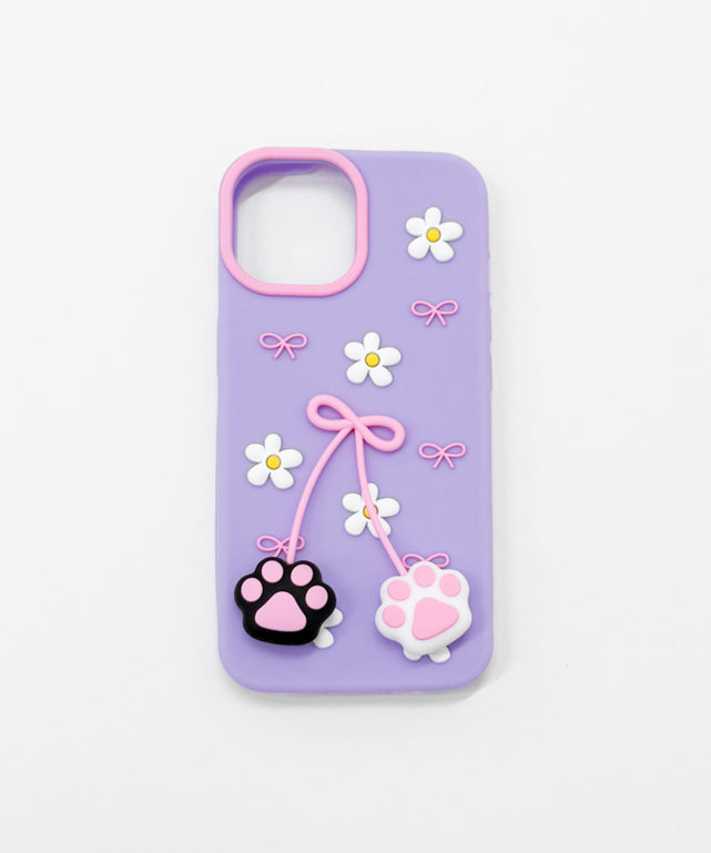 ゆらゆらiphoneケース（パープル）/柄1:iphone15