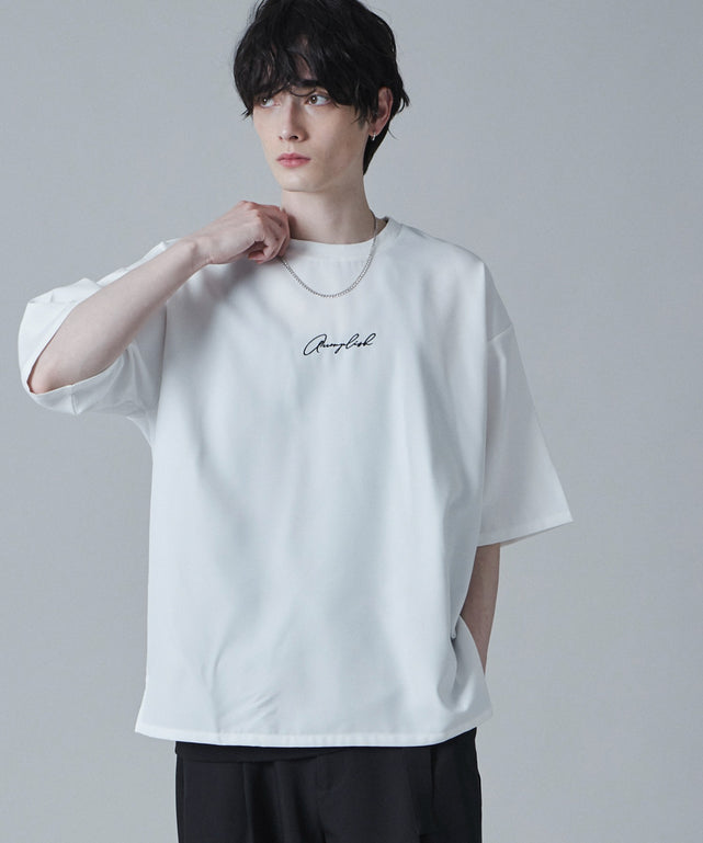 ドライポリアンサンブルPOシャツ（S）/ホワイト モデル：180cm L着用