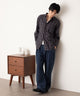ブラックチェック1 モデル：180cm L着用