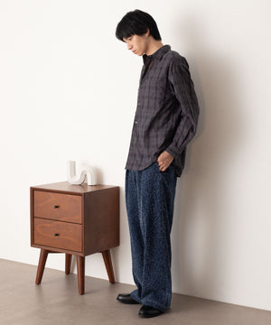 ブラックチェック1 モデル：180cm L着用