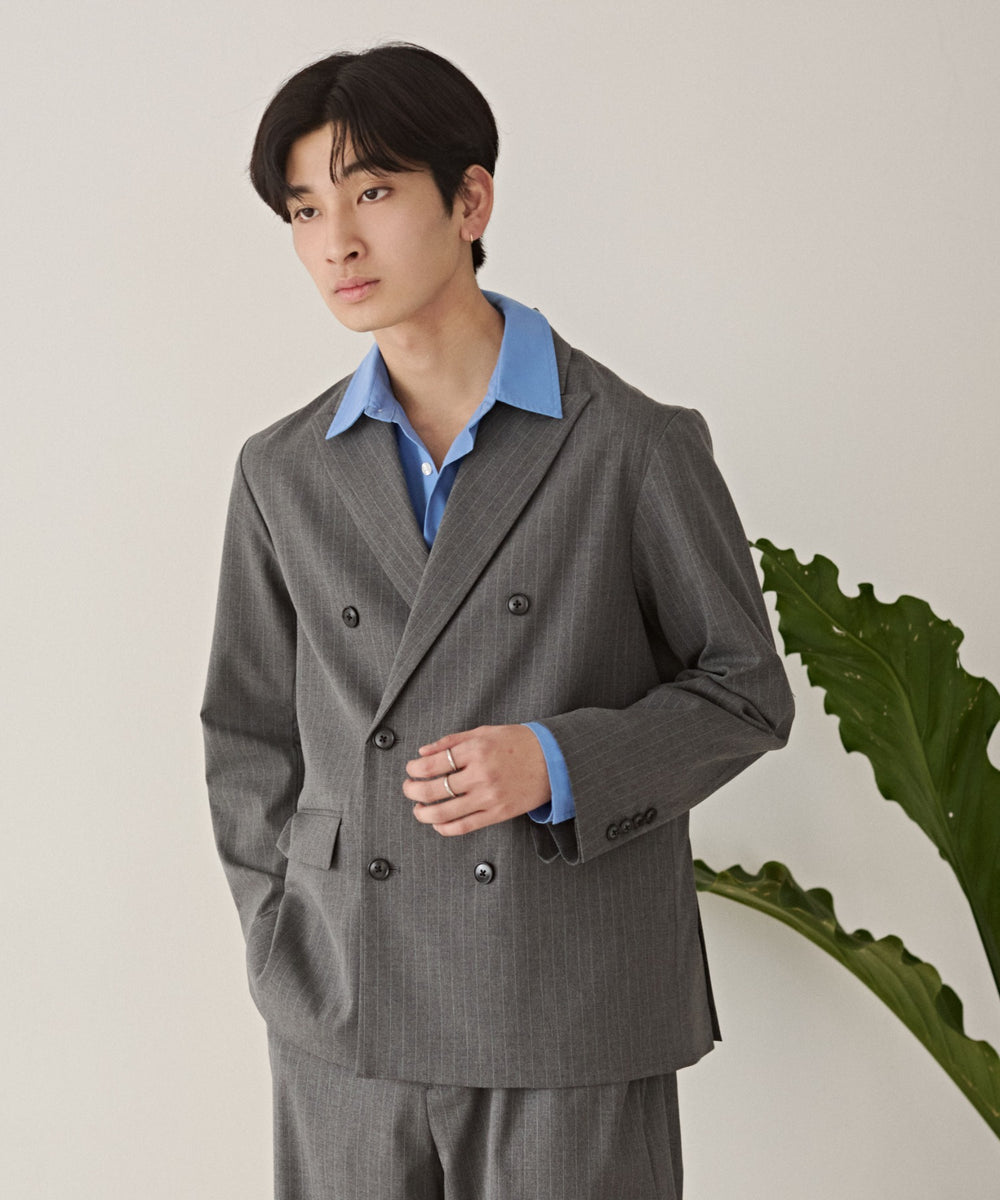 グレーストライプ モデル：180cm L着用