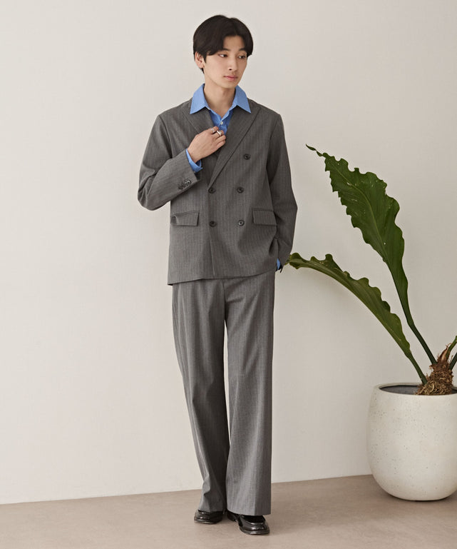 グレーストライプ モデル：180cm L着用