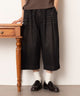 クロップドワイドデニムパンツ/デニムブラックソノタ モデル：180cm L着用