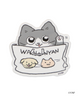 ねこに転生したおじさん×WEGOコラボステッカー/柄9