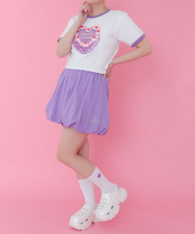 パープル モデル：155cm M着用