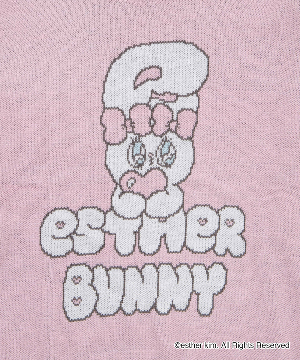 ESTHER BUNNYコラボバックリボンニット