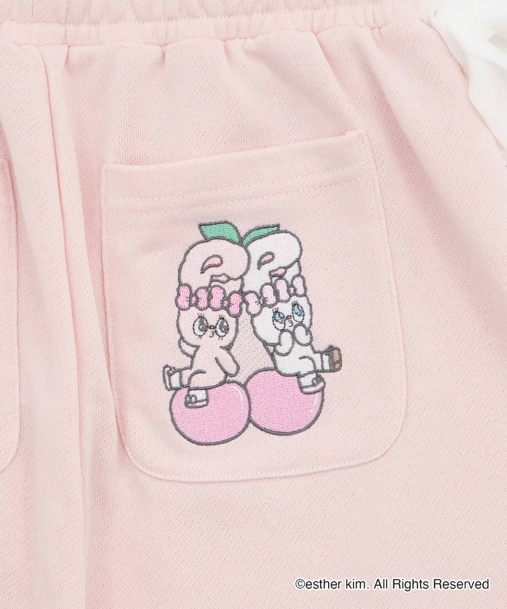 ESTHER BUNNYコラボサイドリボンスウェットパンツ