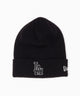 別注NEWERA BASIC CUFF KNIT/柄5:LA ブラック
