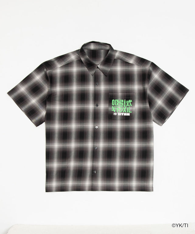 銀河特急 ミルキー☆サブウェイ×WEGO　チェックシャツ/ブラックチェック１