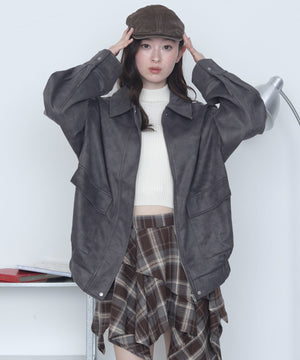 チャコール　モデル：163cm F着用