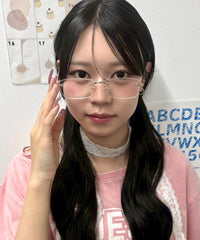 ラインストーンリムレスアイウェア