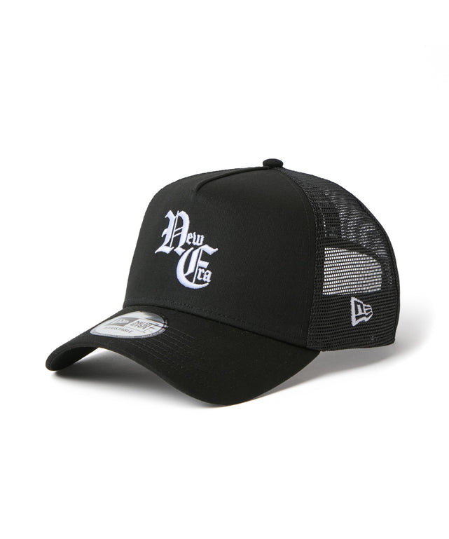 NEWERA 940AFTR OLD ENG/柄１：ブラック×ホワイトロゴ