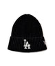 NEWERA RIB CUFF KNIT ITLN WASH/柄２：LAブラック