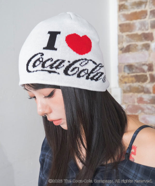 Coca-Cola 80's KNIT BEANIE/オフホワイト