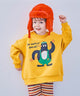 【kids】 グラフィックトレーナー/イエロー モデル:104cm 110サイズ着用