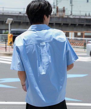 ブルーストライプ モデル：180cm L着用