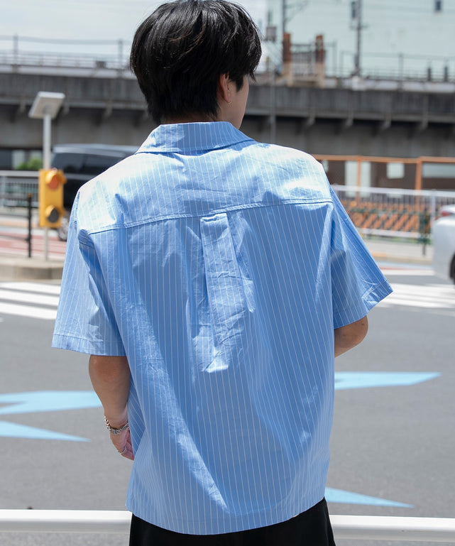 ブルーストライプ モデル：180cm L着用