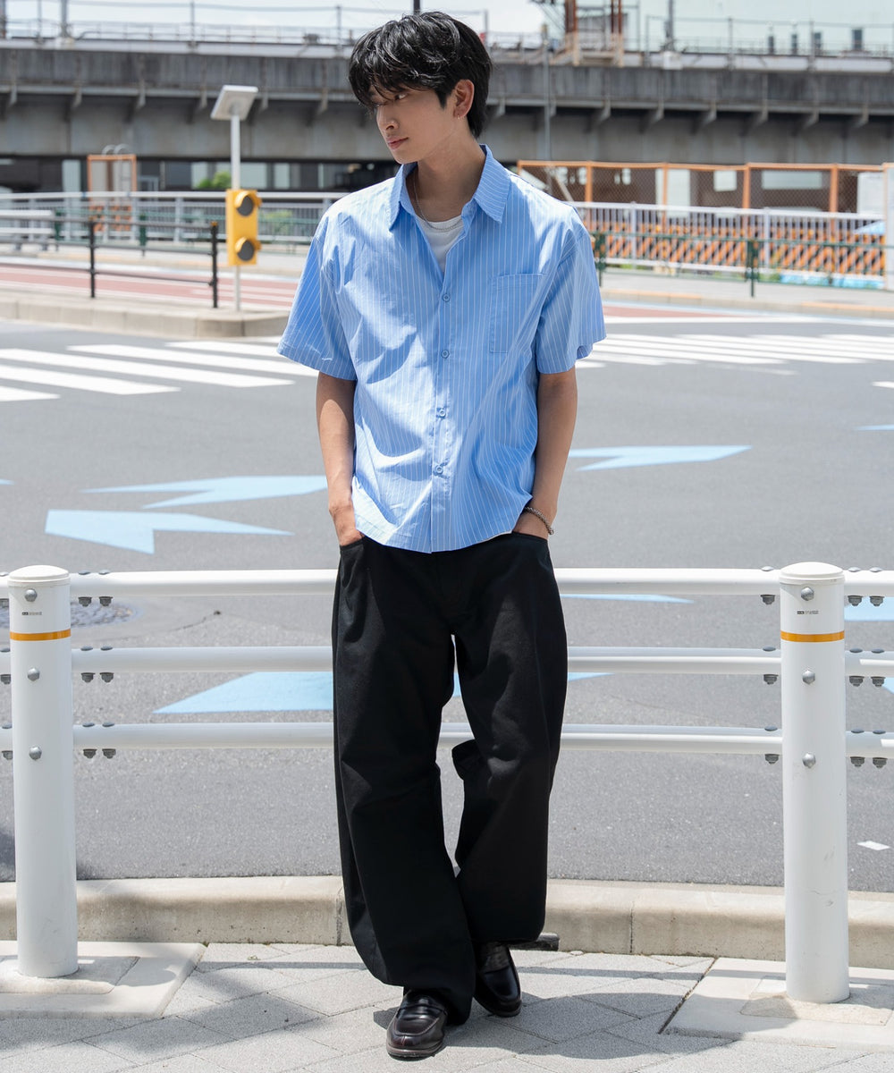 ブルーストライプ モデル：180cm L着用ブルーストライプ モデル：180cm L着用