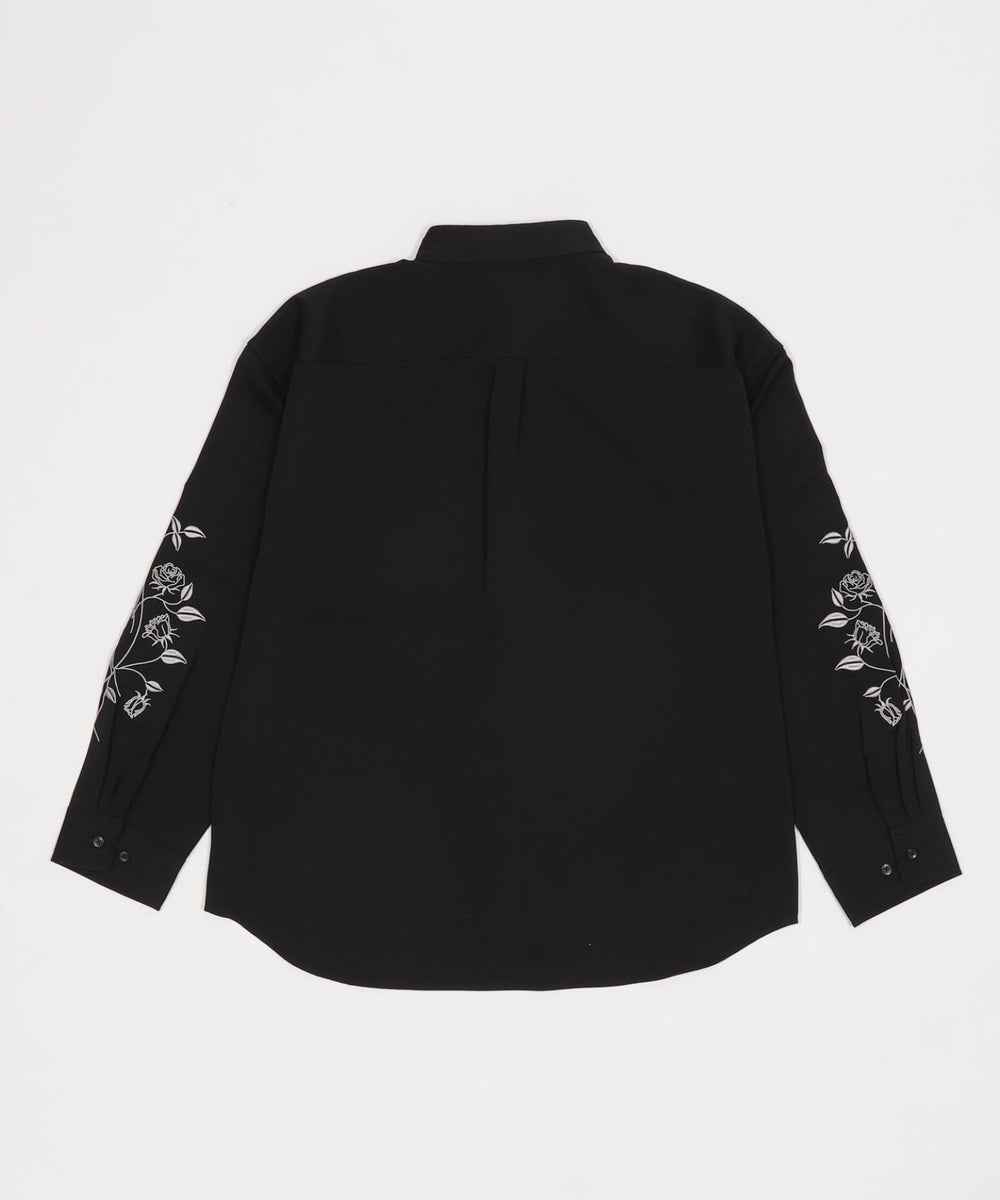 ルーズ袖刺繍シャツ
