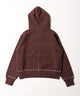 アーガイルデザインニットパーカー