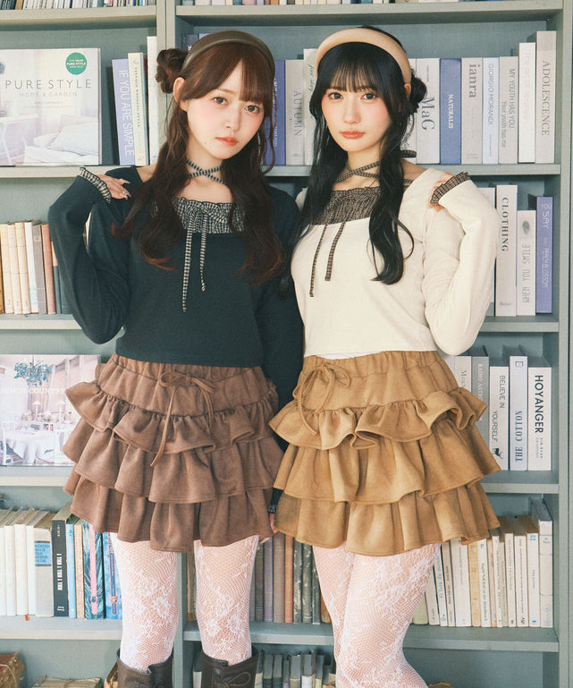 リブチョーカートップス