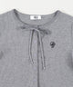 チェック配色リボンTシャツ
